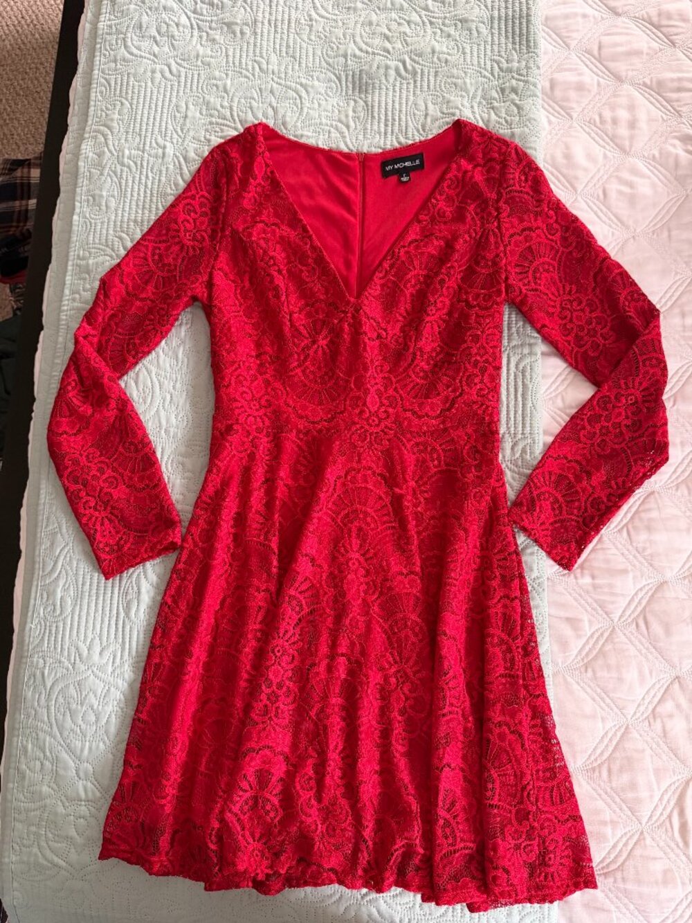 Long sleeve lace dress